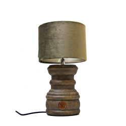 Lampa ceramiczna betonowa z abażurem 36cm